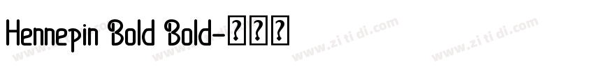 Hennepin Bold Bold字体转换